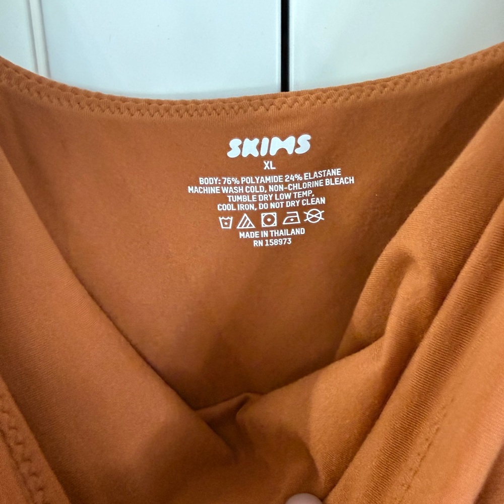 SKIMS NEW Fits Everybody Long Slip Dress | Bronze | Size XL Bronze - Picture 5 of 6